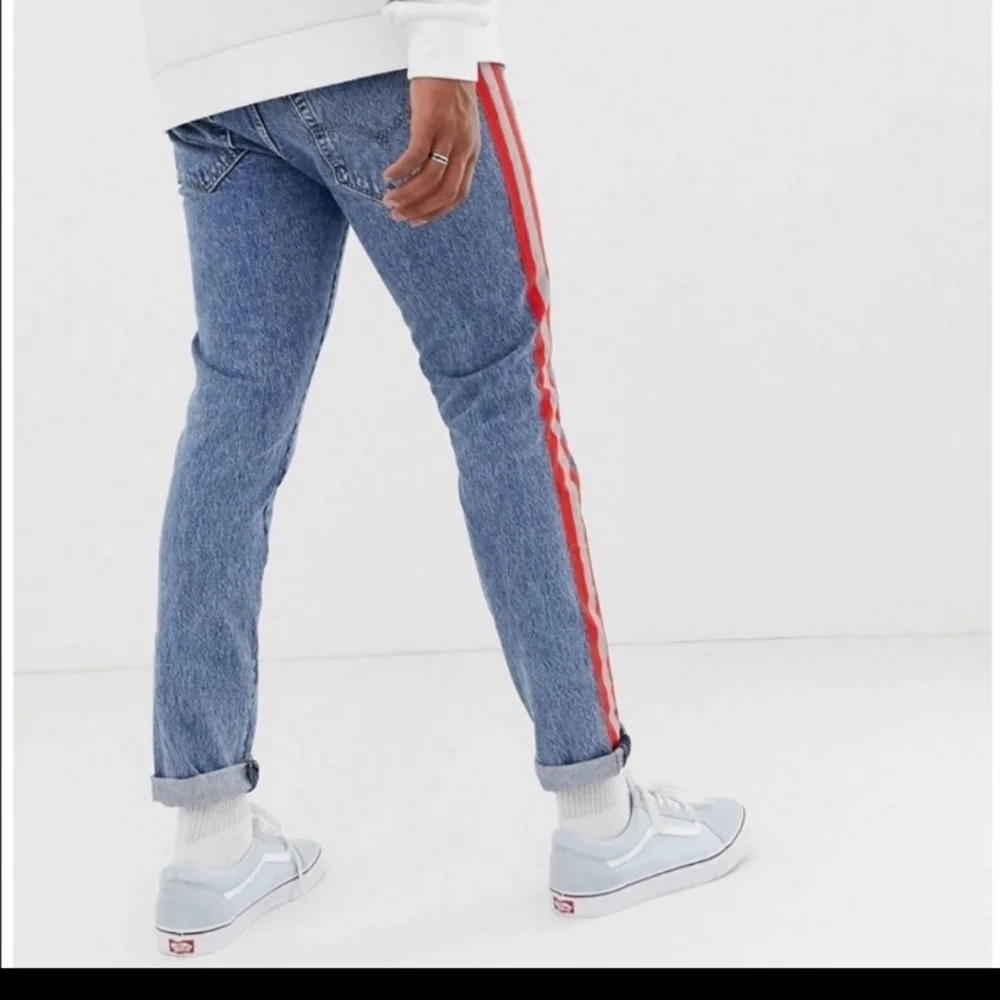 LEVI'S 512 JEANS WITH REFLECTIVE STRIPES, SIZE 40